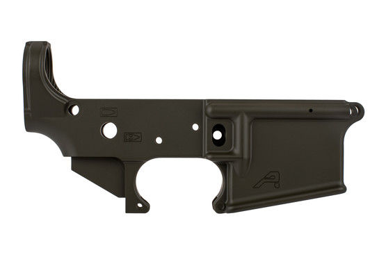 Aero Precision gen 2 stripped AR-15 lower receiver is equipped with a .154 trigger hammer pins with tough OD finish